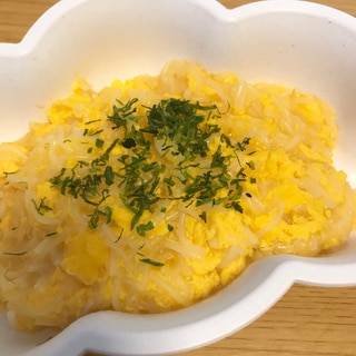 【離乳食】優しい味の卵そうめん